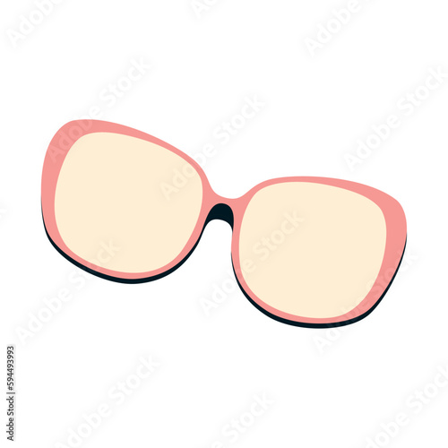 Isolated colored summer sunglasses icon Vector