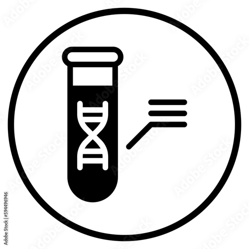 dna glyph icon