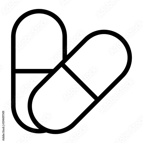 drugs line icon