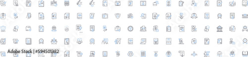 Freedoms line icons collection. Liberty, Autonomy, Sovereignty, Independence, Self-determination, Choice, Rights vector and linear illustration. Empowerment,Equality,Franchise outline signs set