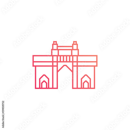 mumbai landmarks vector for website, UI Essential, symbol, presentation