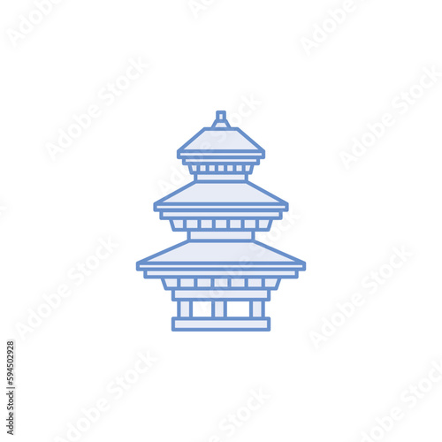 nepal landmarks vector for website, UI Essential, symbol, presentation