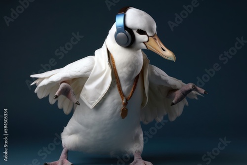 Albatross Music Dancer Showing Some Moves Generative AI