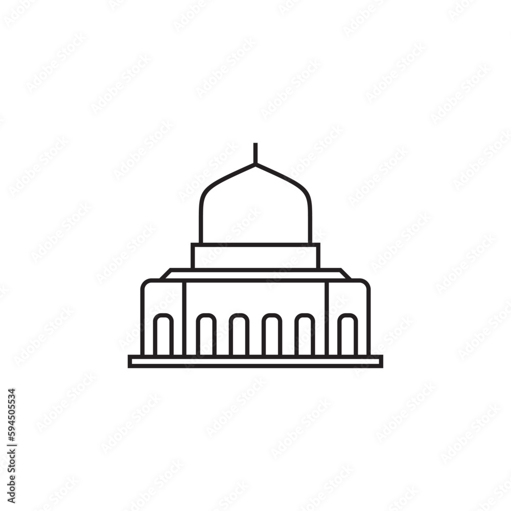 palestine landmarks vector for website, UI Essential, symbol, presentation