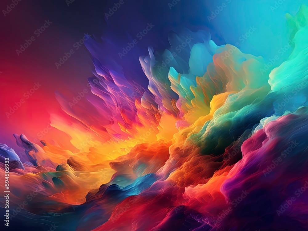 Obraz premium Abstract colorful sky background. Generative ai.