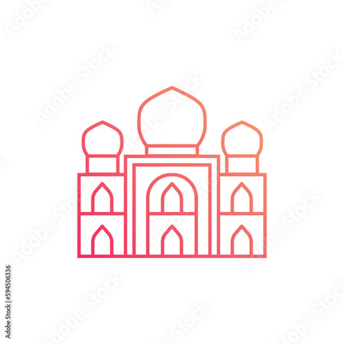 india landmarks vector for website, UI Essential, symbol, presentation