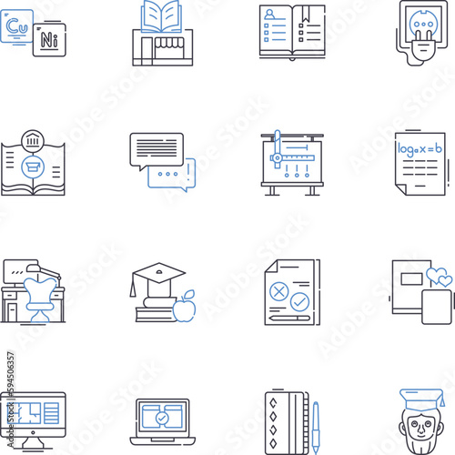 Window blinds line icons collection. Coverings, Shades, Shutters, Drapes, Filters, Screens, Privacy vector and linear illustration. Sunlight,Decor,Design outline signs set