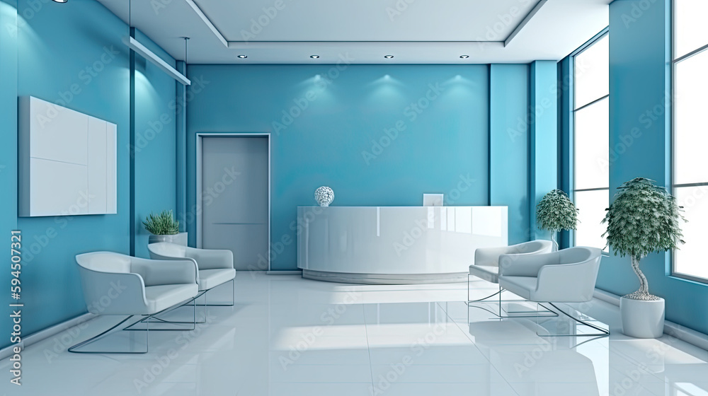 medical concept Interior design of a hospital or clinic that is elegant and modern. medical concept Interior design of a hospital or clinic that is elegant and modern.