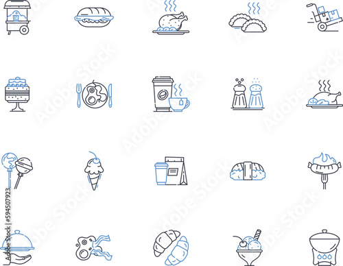 Small shop line icons collection. Unique, Cozy, Quaint, Charming, Handmade, Local, Boutique vector and linear illustration. Artisan,Curated,Vintage outline signs set