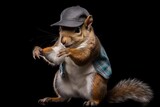 Squirrel Hip Street Dancing Background Generative AI