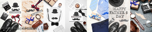 Collage with man's accessor...