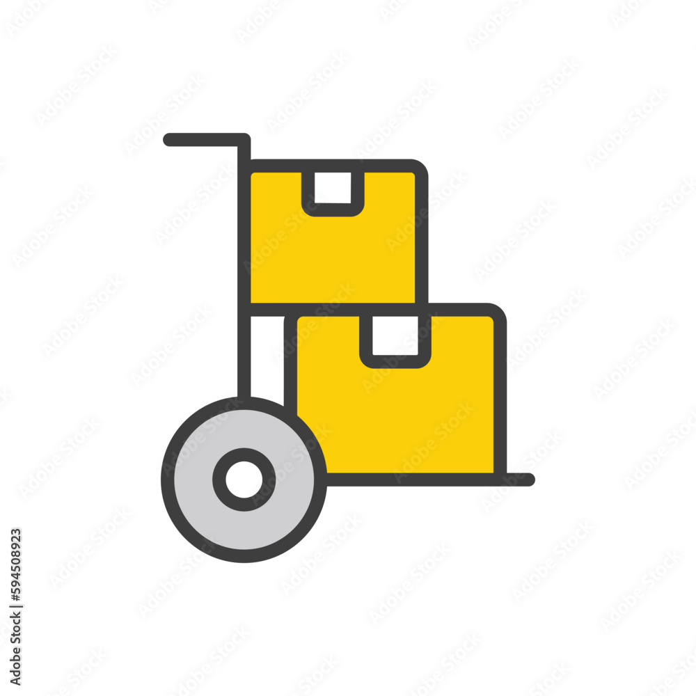Shopping Cart icon design with white background stock illustration Shopping Cart icon design with white background stock illustration