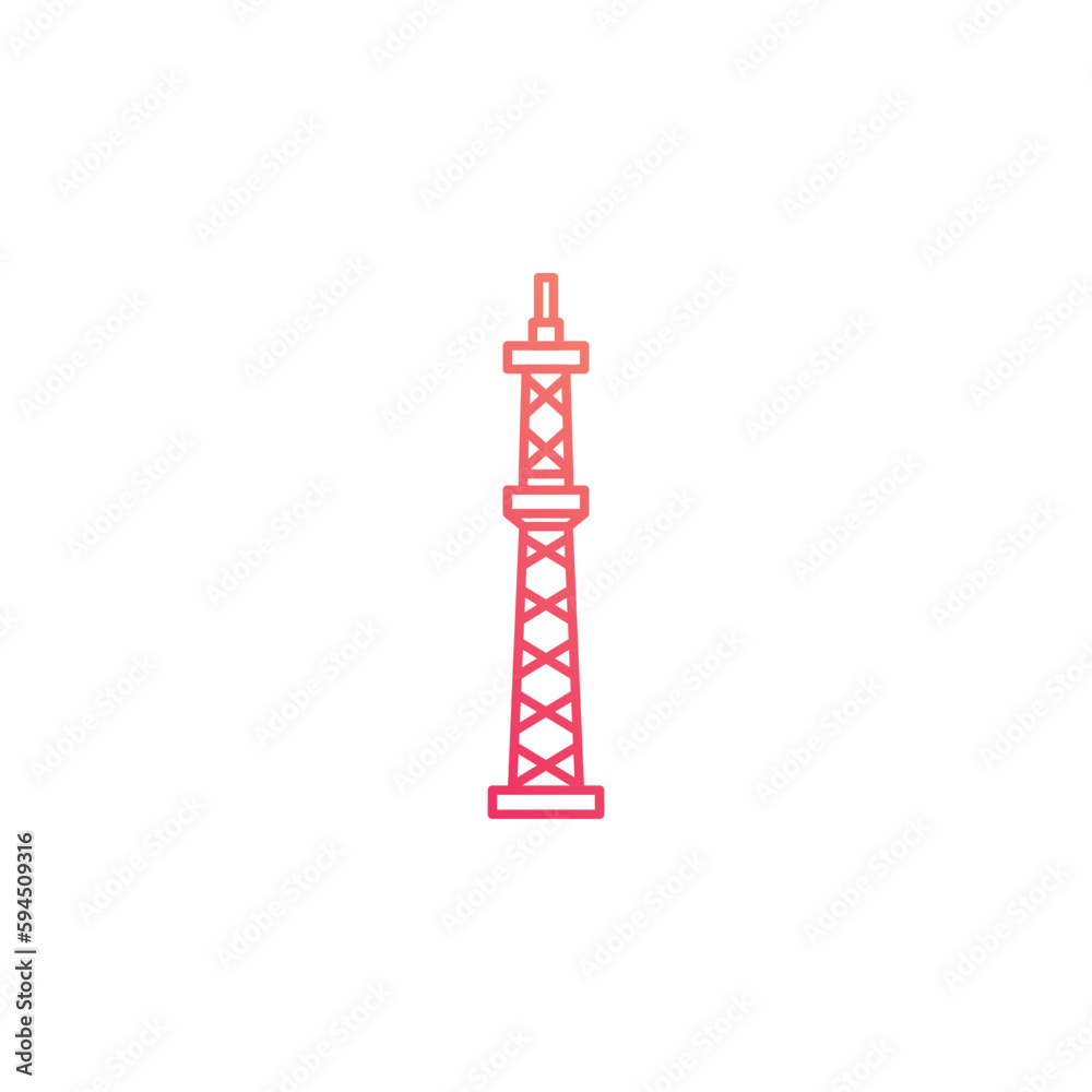 tokyo landmarks vector for website, UI Essential, symbol, presentation tokyo landmarks vector for website, UI Essential, symbol, presentation
