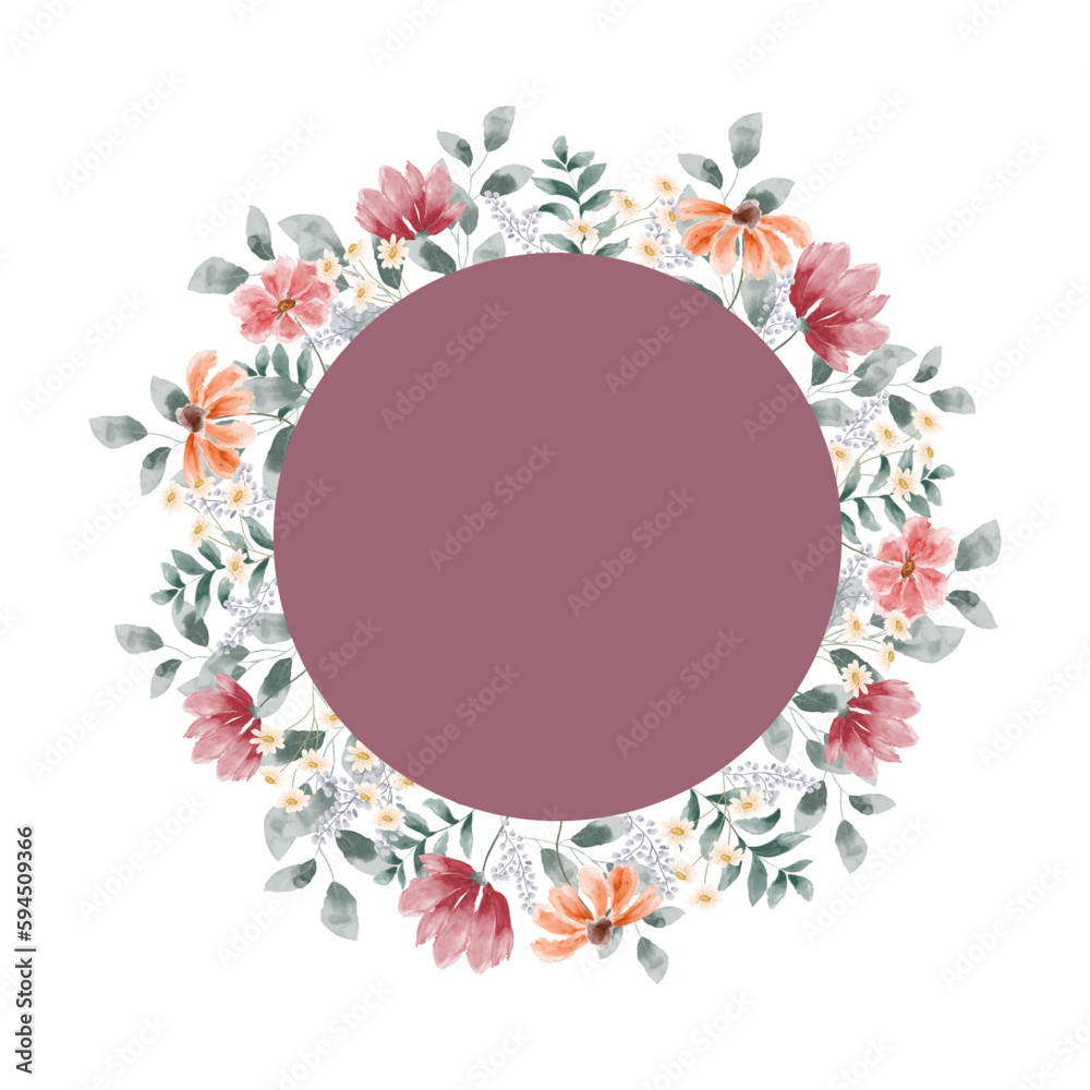 watercolor flower patterns invitation backgrounds