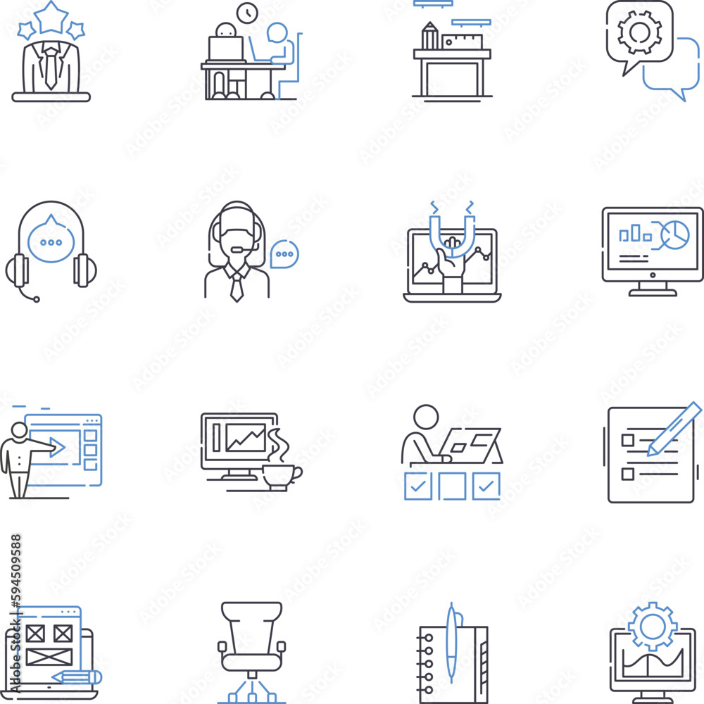 Problem-solving and decision-making line icons collection. Analyze, Assess, Brainstorm, Categorize, Choose, Clarify, Collaborate vector and linear illustration. Compare,Conclude,Consider outline signs Problem-solving and decision-making line icons collection. Analyze, Assess, Brainstorm, Categorize, Choose, Clarify, Collaborate vector and linear illustration. Compare,Conclude,Consider outline signs