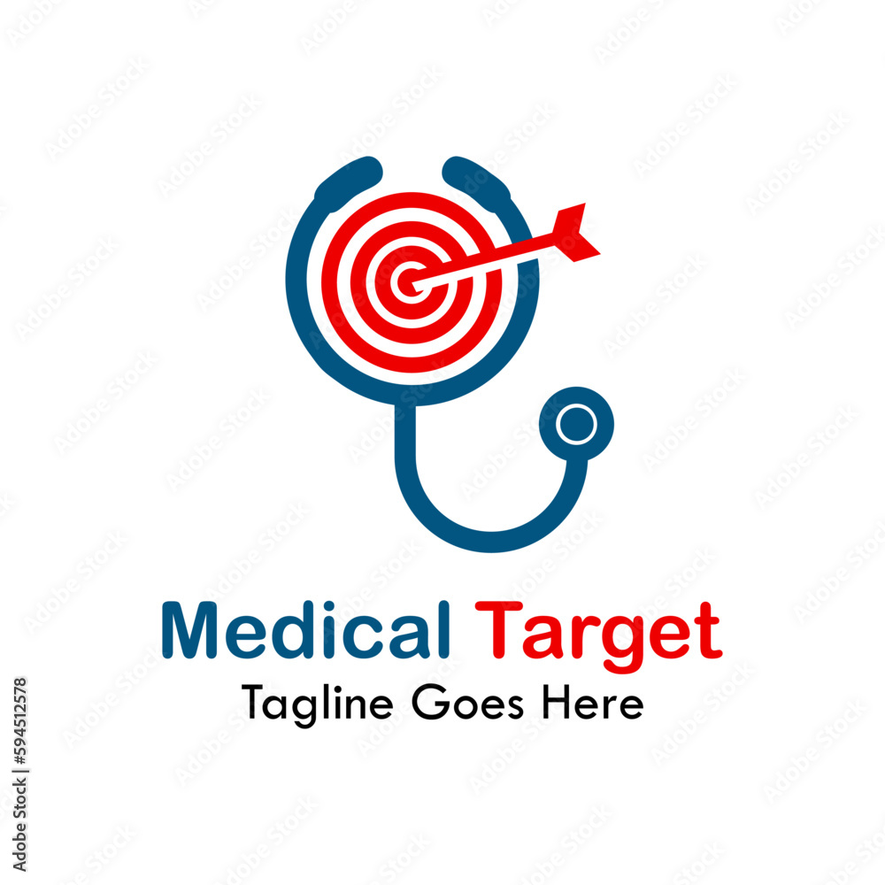 Medical target design logo template illustration Medical target design logo template illustration