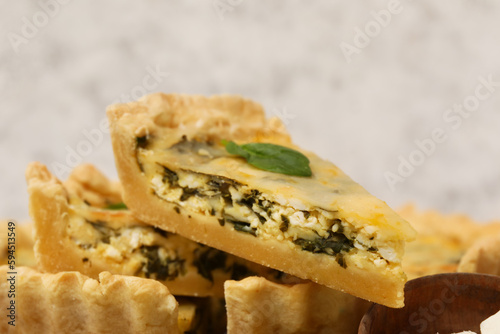 Savory spinach and feta qui...