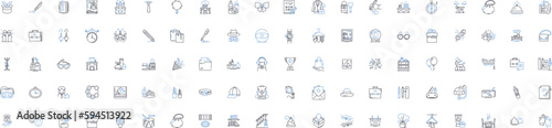 Adornments line icons collection. Jewels, Brooches, Gems, Ornaments, Trinkets, Embellishments, Baubles vector and linear illustration. Charms,Pins,Beads outline signs set