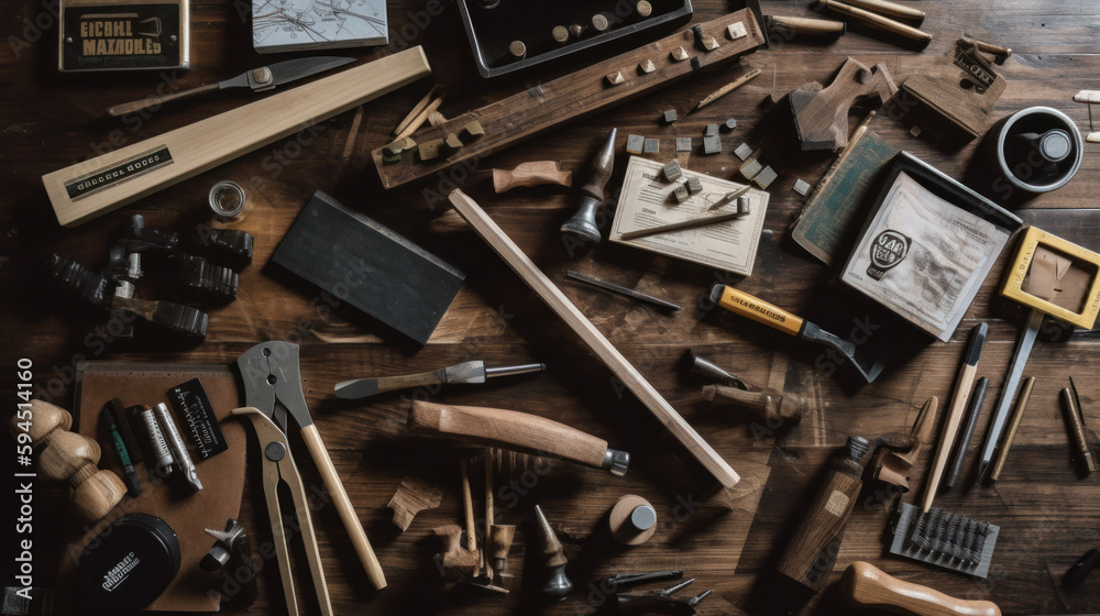 Fototapeta premium set of tools