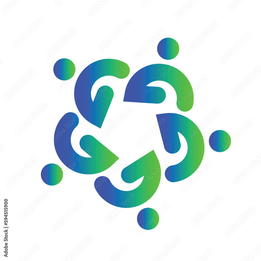 togetherness concept logo vector illustration togetherness concept logo vector illustration