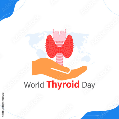 Vector illustration for World Thyroid Day 25 May