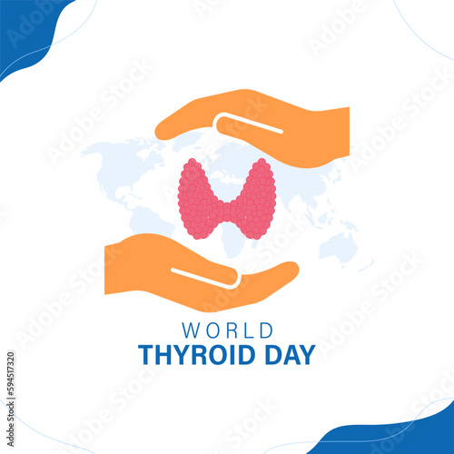 Vector illustration for World Thyroid Day 25 May