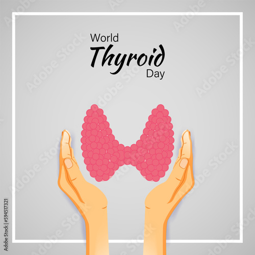 Vector illustration for World Thyroid Day 25 May