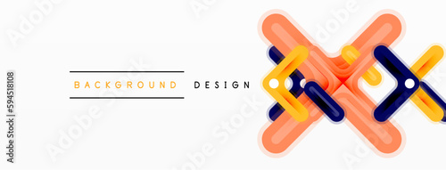 Cross line background minimal geometric template. Design for wallpaper, banner, background, landing page, wall art, invitation, prints, posters