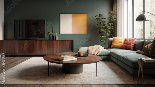 a modern living room, generative ai