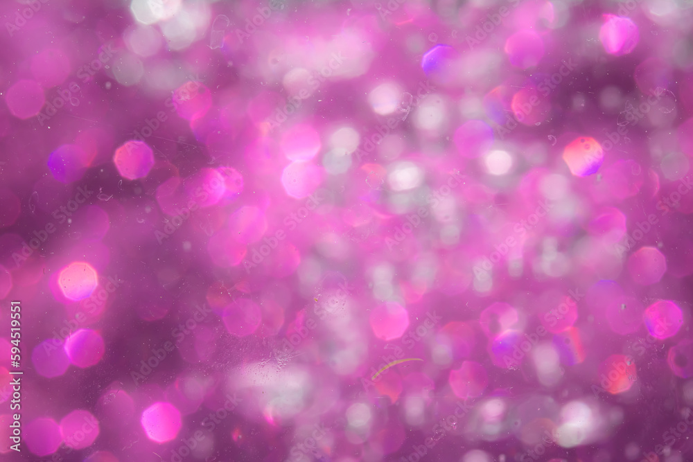 Abstract purple bokeh with black background