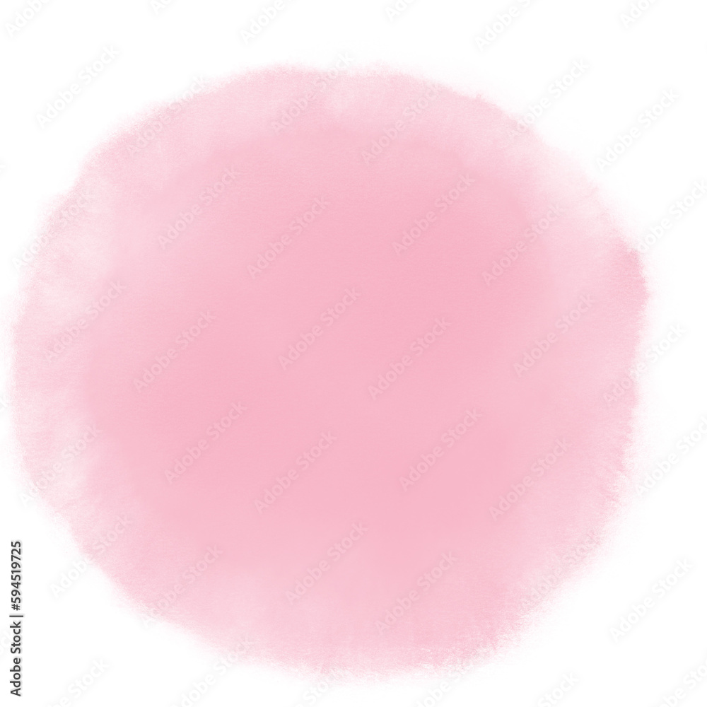 Red Pink Water Circle Blot 
