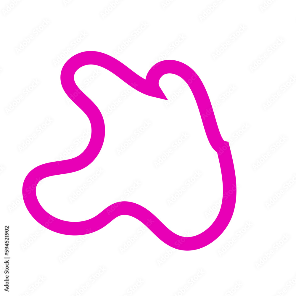 Pink Abstract Shapes Outline Vectors Pink Abstract Shapes Outline Vectors