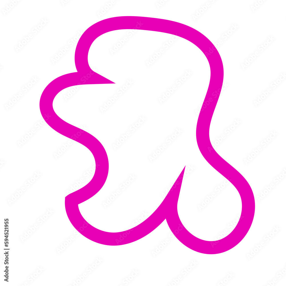 Pink Abstract Shapes Outline Vectors Pink Abstract Shapes Outline Vectors