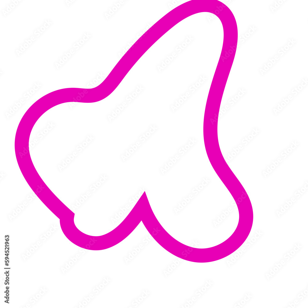 Pink Abstract Shapes Outline Vectors Pink Abstract Shapes Outline Vectors