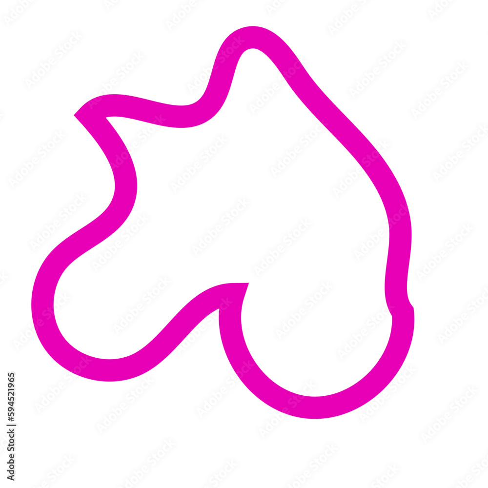 Pink Abstract Shapes Outline Vectors Pink Abstract Shapes Outline Vectors