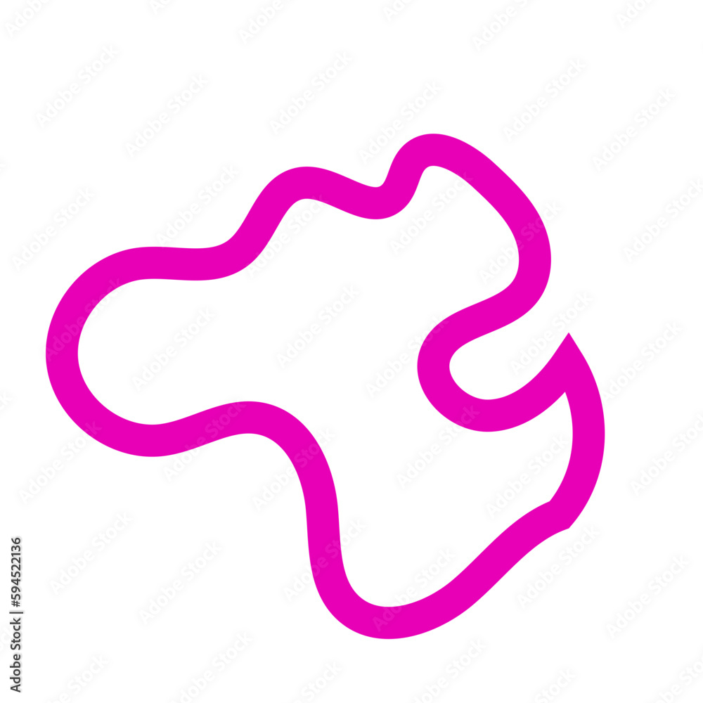 Pink Abstract Shapes Outline Vectors Pink Abstract Shapes Outline Vectors