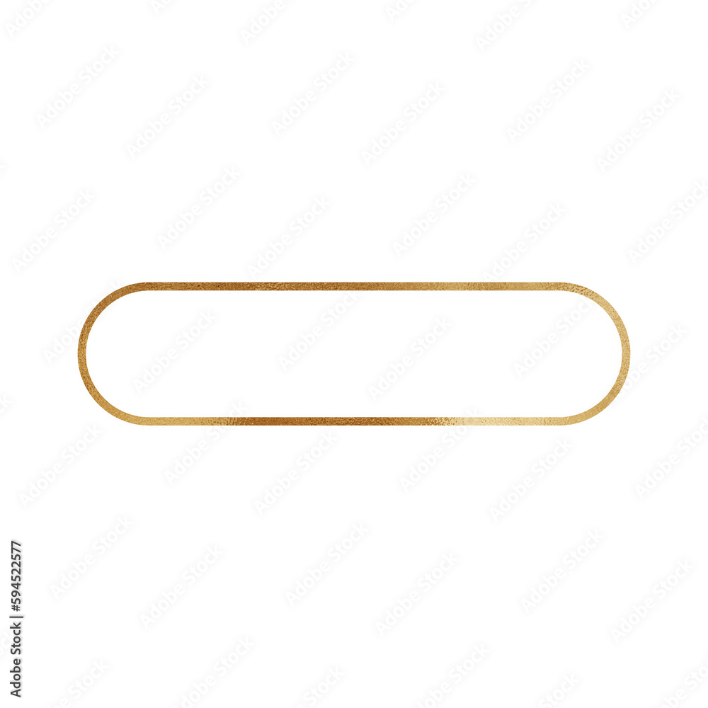 Gold Rectangle Outline Gold Rectangle Outline