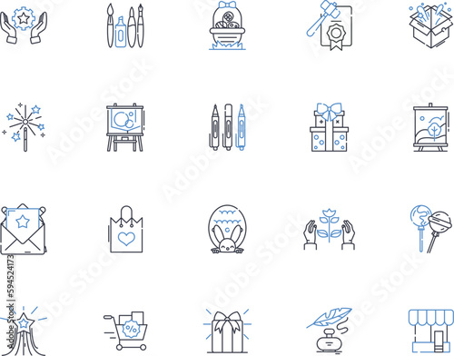 Remembrances line icons collection. Memories, Nostalgia, Reflections, Recollections, Tributes, Memorabilia, Souvenirs vector and linear illustration. Anecdotes,Mementos,Flashbacks outline signs set