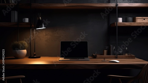 Workplace Office Desk Modern minimalist desk workspace table and copy space  © ttonaorh
