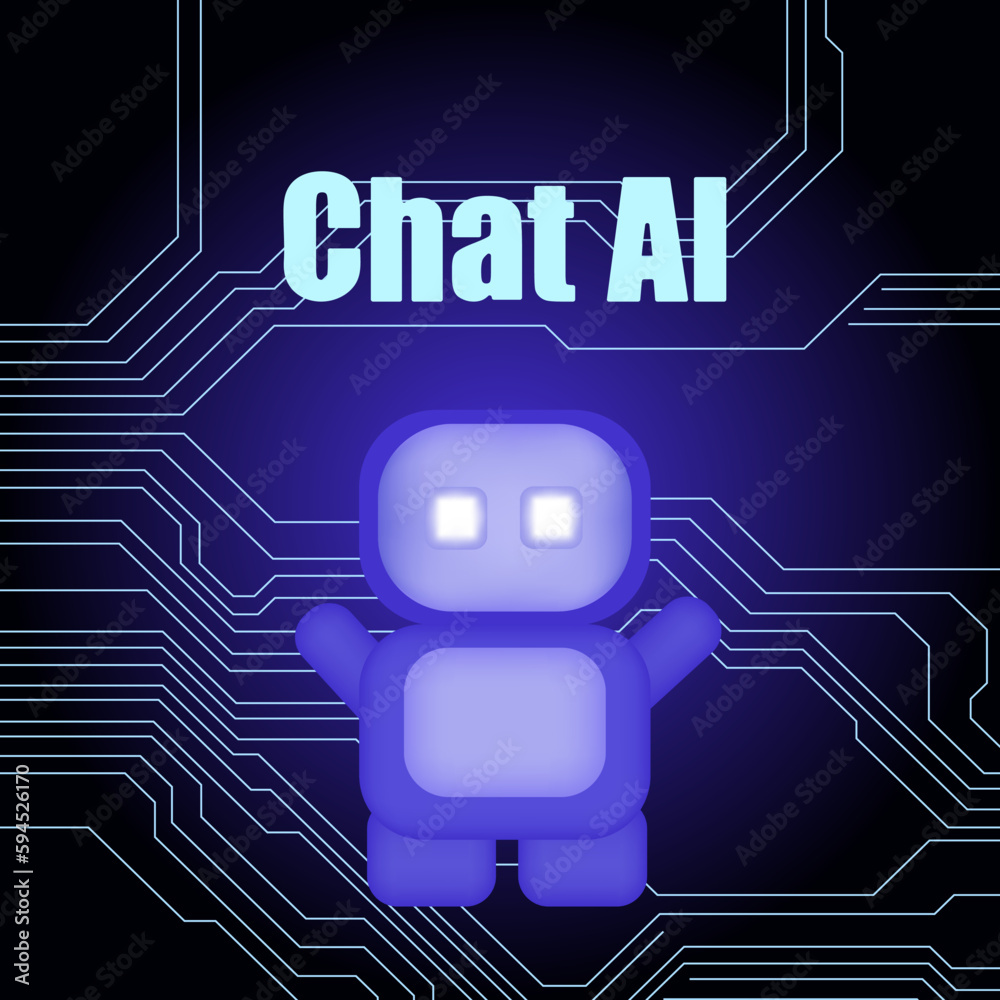 Fototapeta premium Chatbot, using and chatting artificial intelligence chat bot developed by tech company. Digital chat bot, robot application, conversation assistant concept. Optimizing language models for dialogue