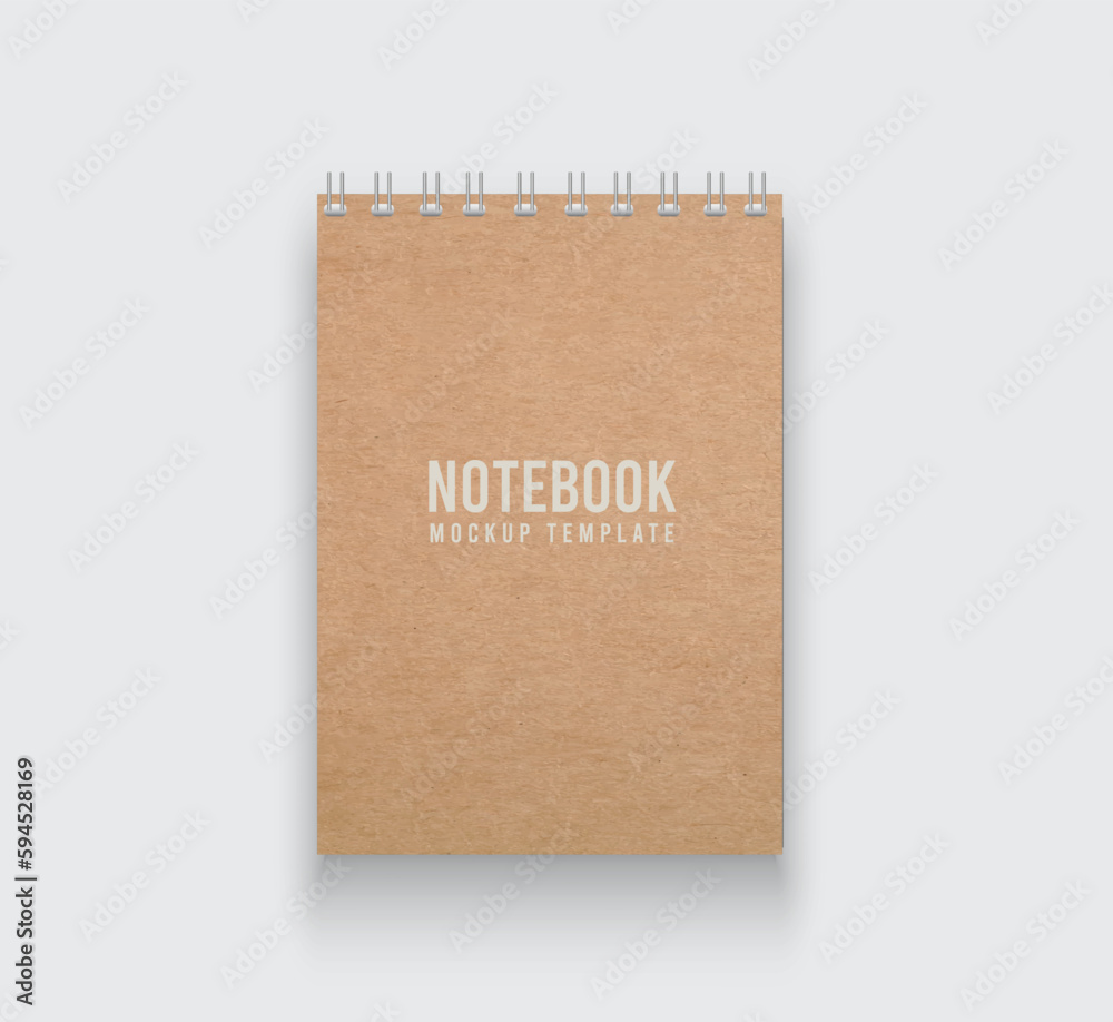 realistic notebook blank Design With Vector realistic notebook blank Design With Vector