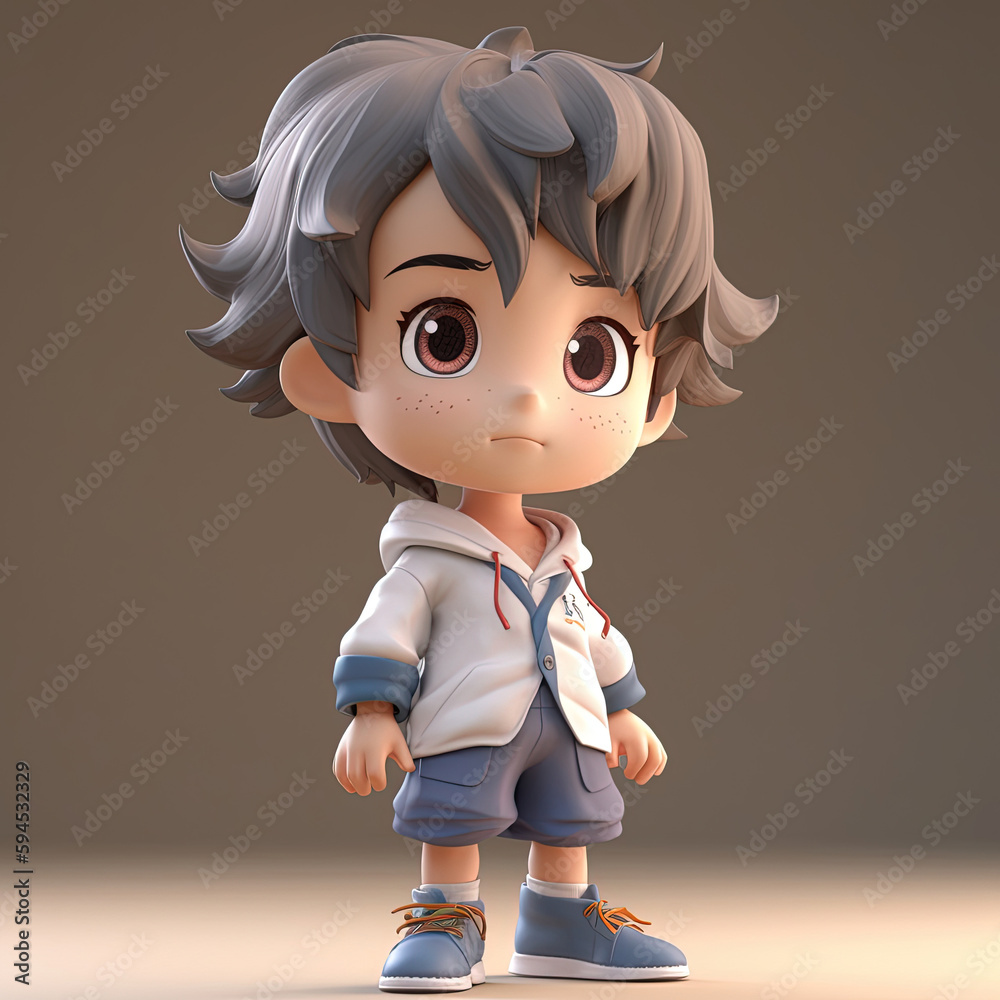 3d avatar illustration. Generative AI.