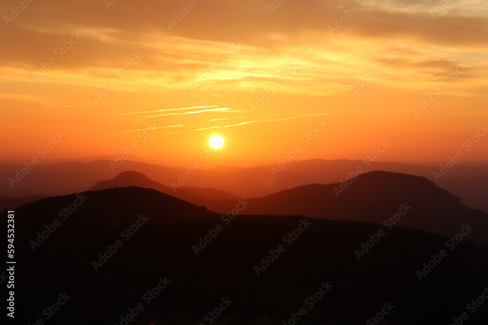 Fototapeta premium Sunrise in France 