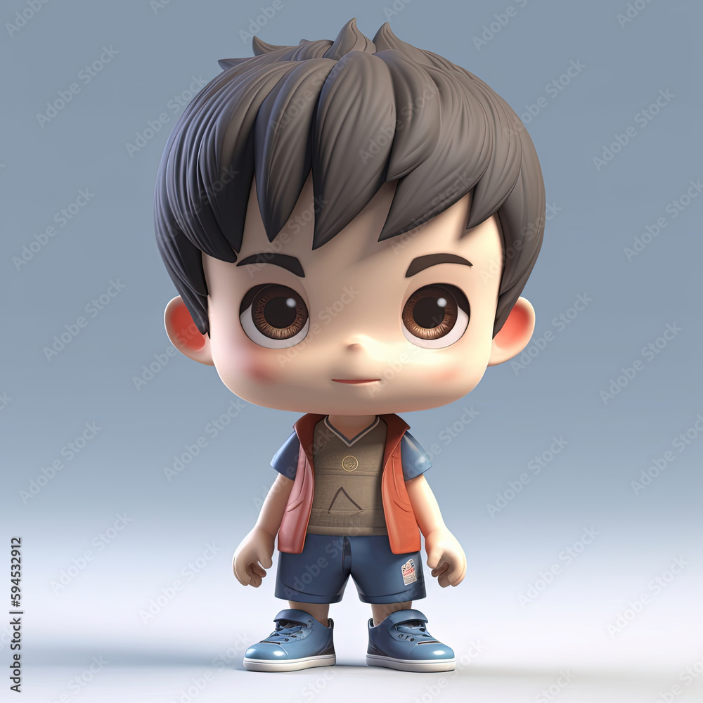 3d avatar illustration. Generative AI. 3d avatar illustration. Generative AI.
