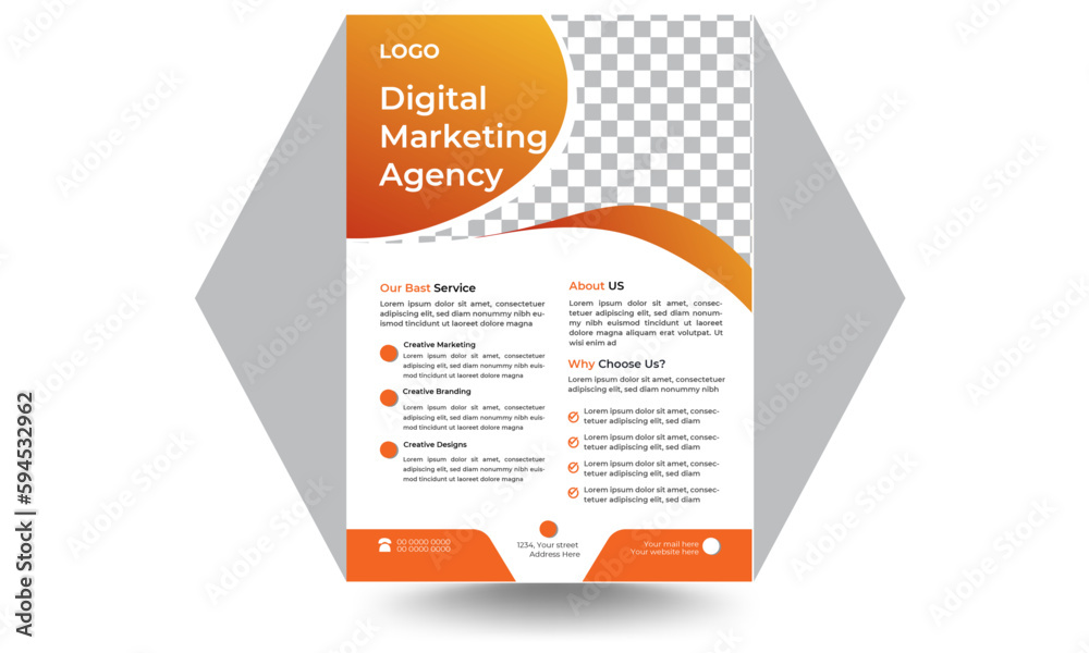 School Admission Flayer, Corporate business flyer template design advertise, publication.