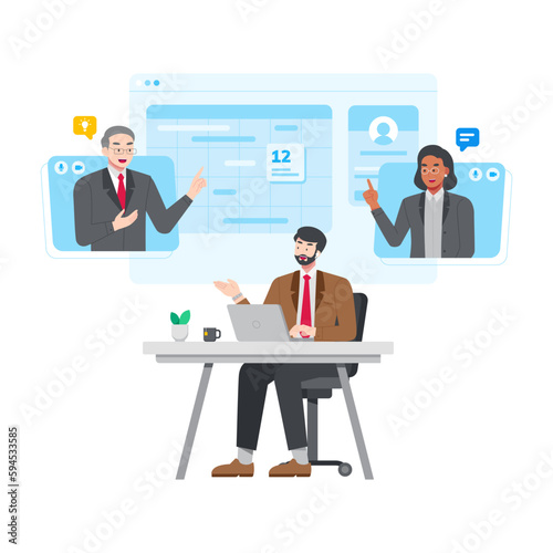 Online business meeting