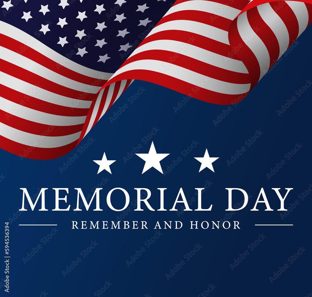 Fototapeta premium Memorial Day USA Background