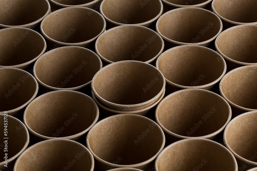 Empty Paper cups background Empty Paper cups background