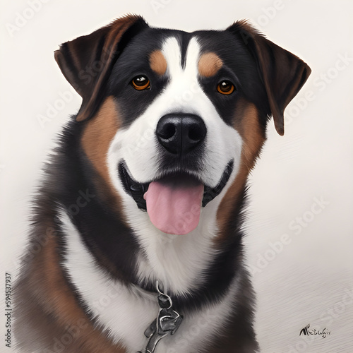 a portrait of a dog
