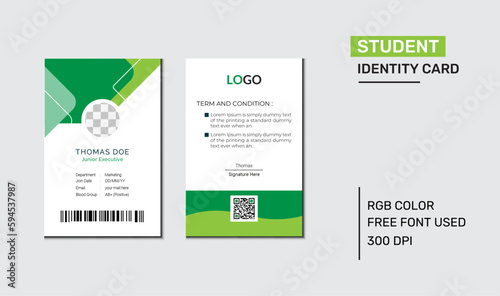 Corporate Id card Design Template | Employee Id Card For Your Company | Student Id Card